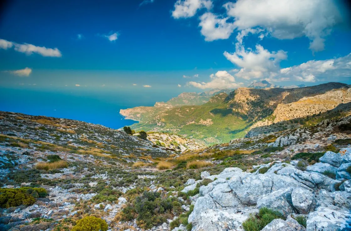 vistas desde la sierra de tramontana en mallorca